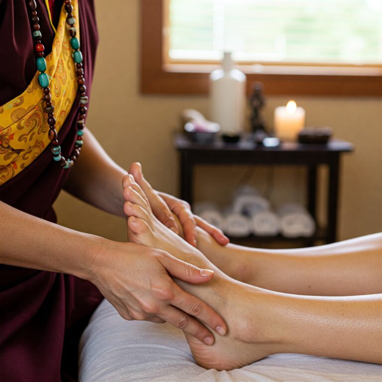 Tybetański masaż stóp